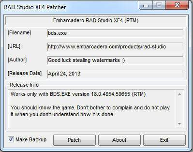Delphi XE4 Official ISO + Patch +Activator v7.0
